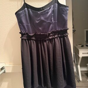 BCBGeneration Black and Navy/Purple Dress, Size 6